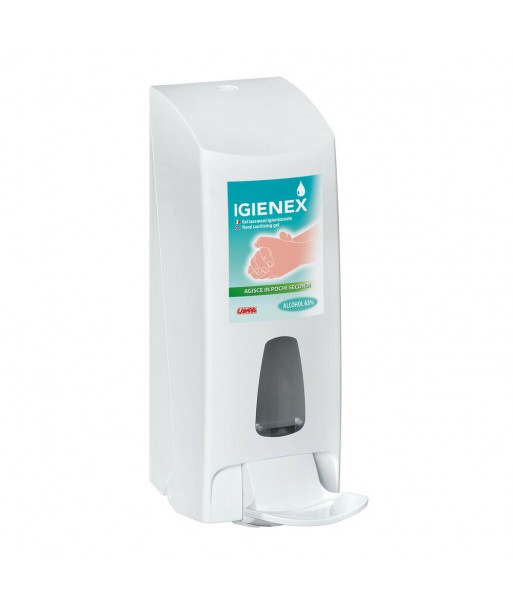 Igienex, dispenser manuale da appendere, per dosaggio gel mani