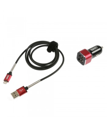 Kit 2 in 1 Universal (Apple 8 pin / Micro Usb) - Fast Charge - 12/24V