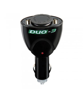 Duo-3, presa corrente con USB, 12/24V
