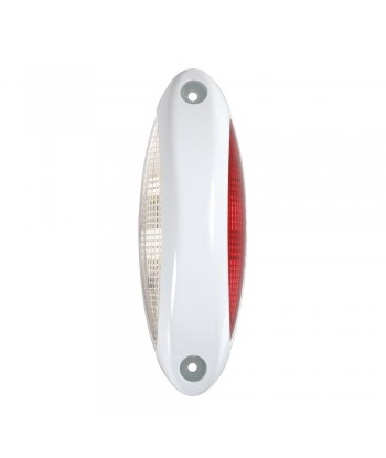 Luce supplementare a 4 Led bianco/rosso, 9/32V - Scocca bianco