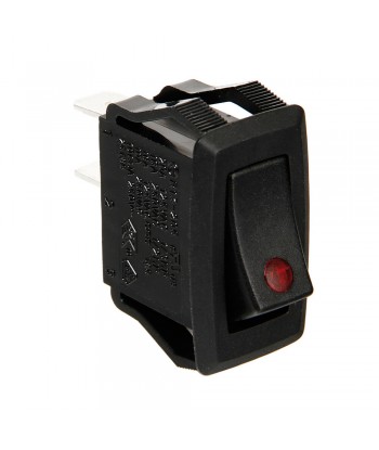 Micro interruttore con spia a Led - 12/24V - Rosso