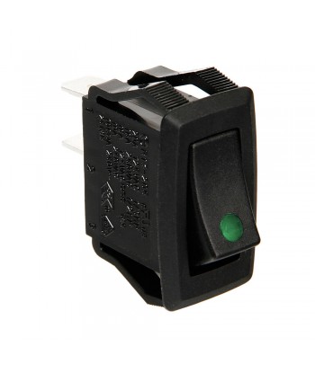 Micro interruttore con spia a Led - 12/24V - Verde