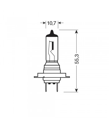12V Lampada alogena - H18 - 65W - PY26d-1 - 1 pz  - D/Blister
