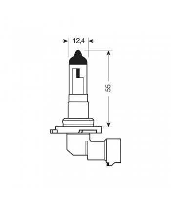 12V Lampada alogena - HB4 9006 - 51W - P22d - 1 pz  - Scatola