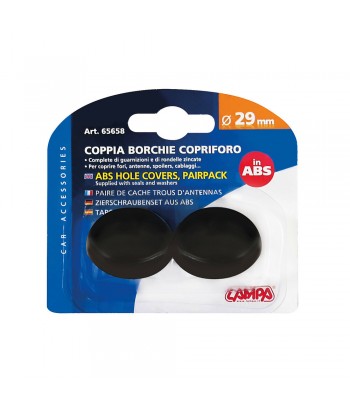 Coppia borchie copriforo in ABS - Ø 29 mm