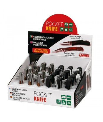 Pocket Knife, coltelli tascabili richiudibili, espositore 24 pz