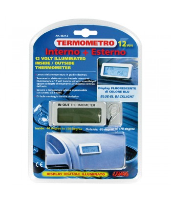 Termometro interno/esterno - 12/24V