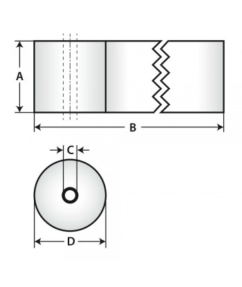 Rotoli carta termica per registratori di cassa, 10 pz - 55 g/m² - 57 mm x 30 m