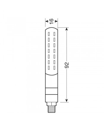 Line SQ Front, indicatori di direzione a led sequenziale e luce di posizione anteriori - 12V LED